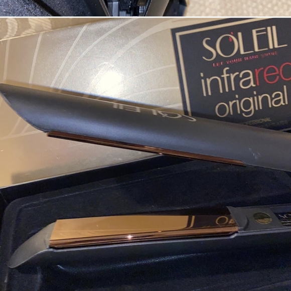 Soleil IR+ Flat Iron, Shampoo, Hair Serum, Comb NIB GIFT SET Includes Everything - Picture 6 of 7